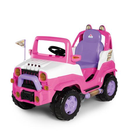  Cochecito infantil de pedales diipi jeep rosa calesita