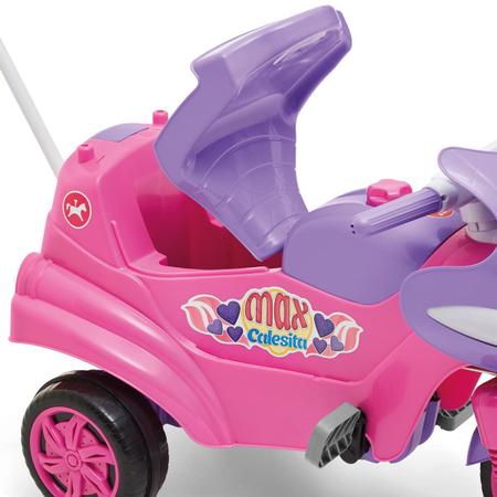 Imagem de Carrinho Passeio Ou Pedal Infantil Max Calesita Com Buzina