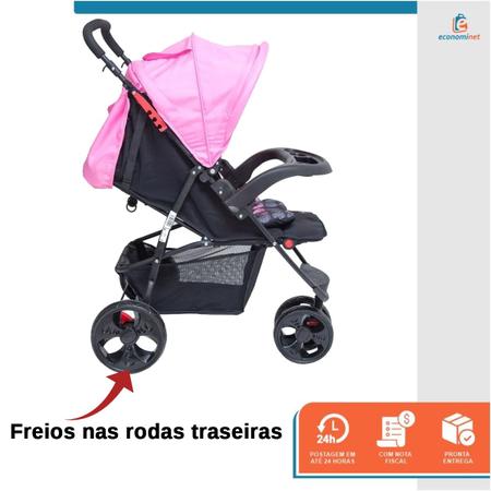 Imagem de Carrinho Passeio Urban com sistema de fechamento ultra fácil assento e caporta retrátil cinto de 5 pontos bandeja frontal trava de segurança