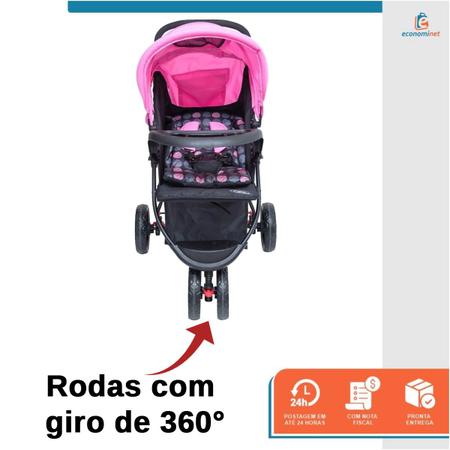 Carrinho Bebê Urban Rosa Baby Style - Passeio do Bebê - Magazine Luiza