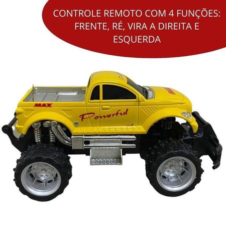 Imagem de Carrinho Pick UP Controle Remoto 4 Funções 1:24 Amarelo BW154AM