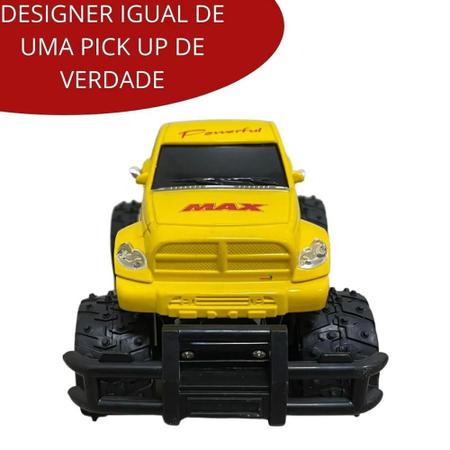 Imagem de Carrinho Pick UP Controle Remoto 4 Funções 1:24 Amarelo BW154AM