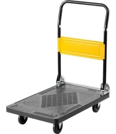 Carrinho plataforma 150kg plástico - Vonder Imagem de Carrinho plataforma 150kg plástico - Vonder