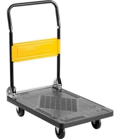 Carrinho plataforma 150kg plástico - Vonder Imagem de Carrinho plataforma 150kg plástico - Vonder