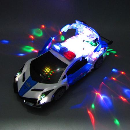 Brinquedo Carro De Polícia Com Luz E Som Giro 360 – Shopping Tudão