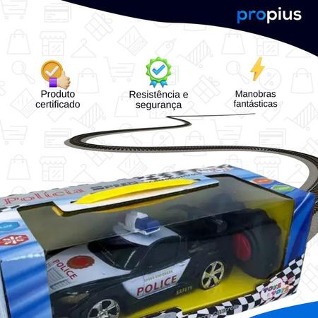 Brinquedo Carrinho de Policia c/ Controle Remoto Branco - Shop