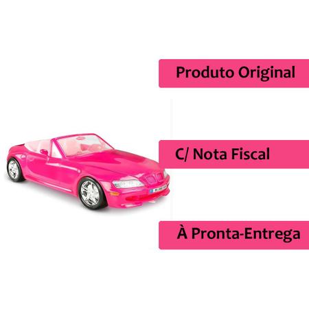 Carrinho Carro Conversível Para Boneca Barbie 46cm Roma