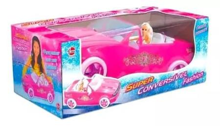 Carrinho Super Convers vel Fashion Para Bonecas Barbie Rosa