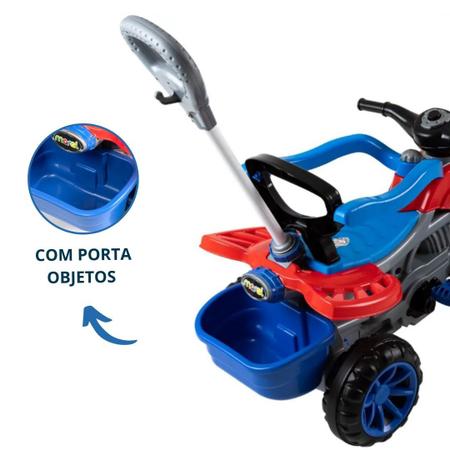 Triciclo Infantil Motoca Carrinho De Passeio Com Protetor