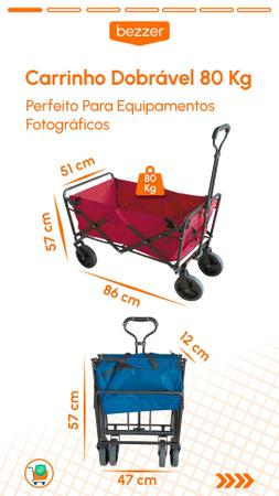 Imagem de Carrinho Transporte Acessórios Fotografia Cases Bag Malas Câmeras SoftBox Tripé Luzes Holofotes Acessórios Audiovisual