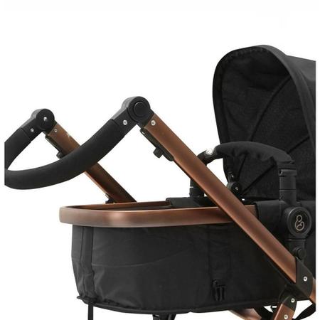 Imagem de Carrinho Travel System Tessy Moisés Cinza 1045CZ Galzerano 3 rodas + Cocoon + Base