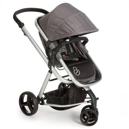 Imagem de Carrinho Travel System Tessy Moisés Cinza 1045CZ Galzerano 3 rodas + Cocoon + Base