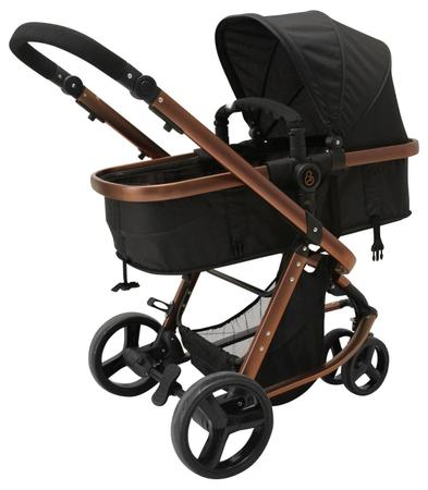 Imagem de Carrinho Travel System Tessy Moisés Preto 3 rodas + Cocoon