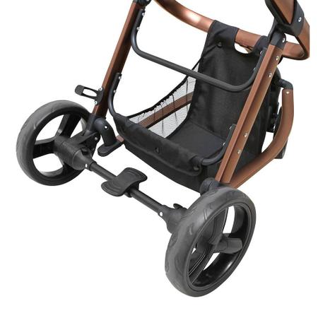 Imagem de Carrinho Travel System Tessy Moisés Preto 3 rodas + Cocoon