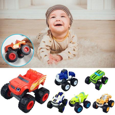 Blaze Monster Machines Kit Com 6 Carrinhos Fricção