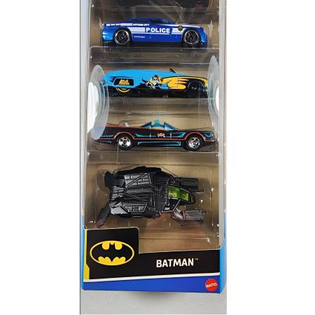 Carrinho - Hot Wheels Entertainment - Batman - Kit com 5 carrinhos MATTEL