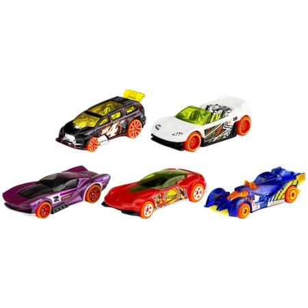 Imagem de Carrinhos Hot Wheels Kit com 5 Unidades Original Coleção Especial Mattel - Hot Wheels