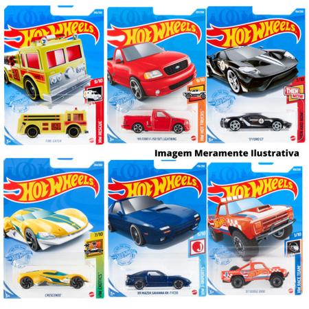 Carrinhos Hot Wheels Sortidos com 12 Unidades - Mattel - Alves Baby