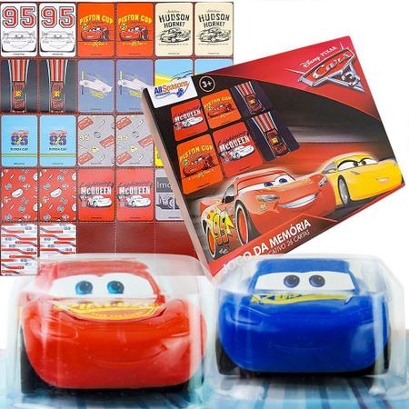 Carrinhos Mcqueen Mattel + Jogo da Memória Carros Disney -  Mattel/Allseasons - Carrinho de Brinquedo - Magazine Luiza