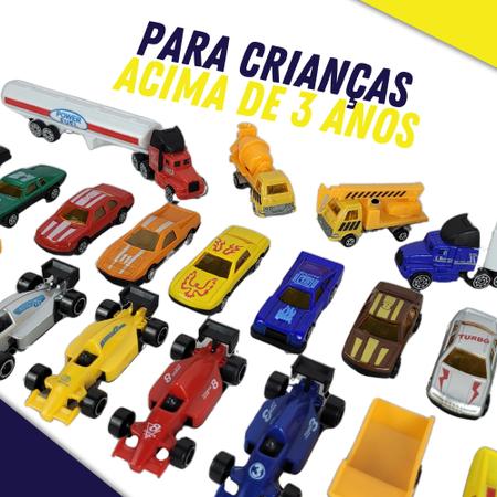 Imagem de Carrinhos Miniatura Brinquedo Caminhão Miniatura 23 Peças