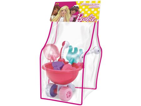 Imagem de Carriola Infantil Barbie F0029-4 7 Peças Fun