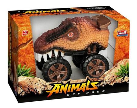 Carro Animals Off Road Tiranossauro Rex - Usual Brinquedos - DiverMais