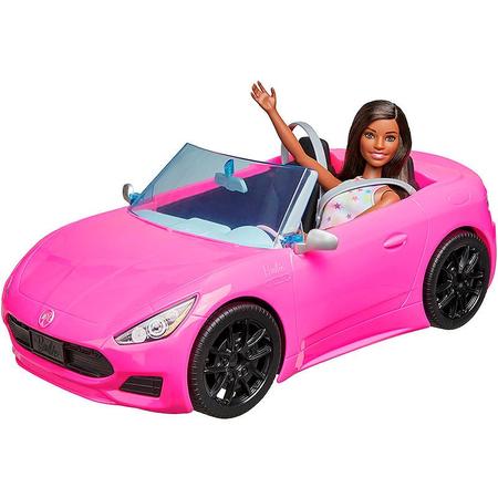 2 Boneca Barbie Mattel + Carro Conversível Pink