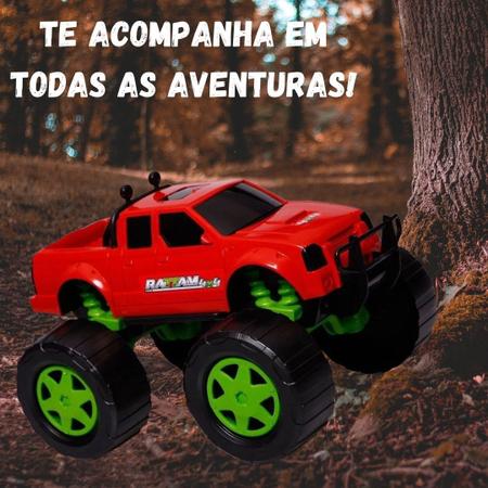 Caminhonete Roda Livre - Rattam 4x4 - Off Road - Vermelho - Usual Brinquedos