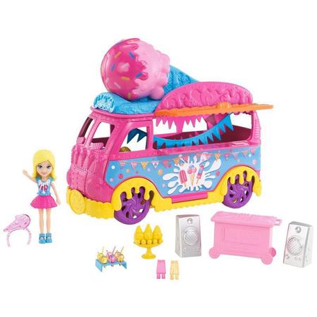 Polly Pocket Carro de Sorvete Pollyville - Mattel