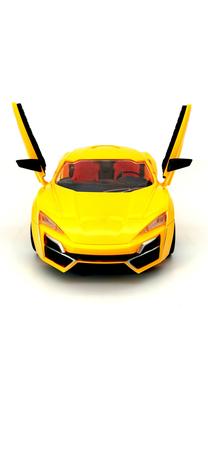 Carro Carrinho Esportivo De Corrida Sem Controle Remoto Amarelo