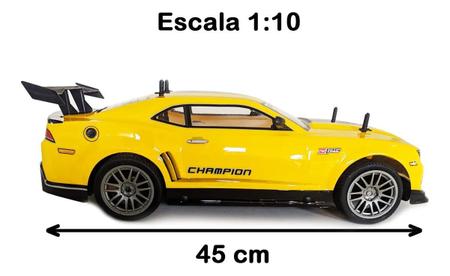 Imagem de Carro Carrinho Controle Remoto Grande 45 Cm Escala 1:10 Camaro - Wellkids WB7750