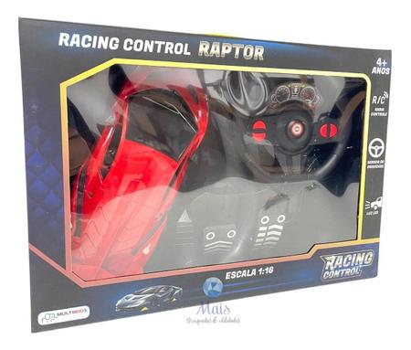 Carro Controle Remoto Para Criança Racing Raptor Vermelho