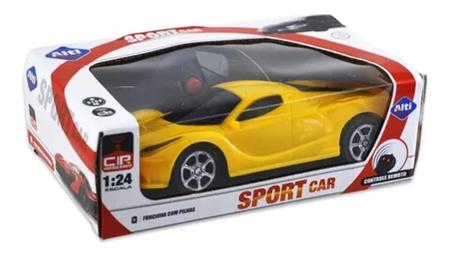 Carrinho Carro de Controle Remoto Corrida Sport Car 1:24 Escala 2