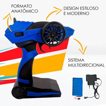 Carro Controle Remoto Drift Esportivo de Corrida 7 funcoes - xf - Carrinho  de Controle Remoto - Magazine Luiza