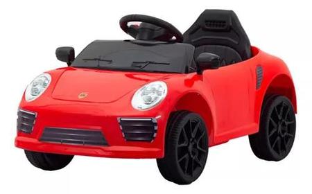 Imagem de  Carro Carrinho Elétrico Infantil Mini Porsche Criança Carro Esporte Controle Remoto