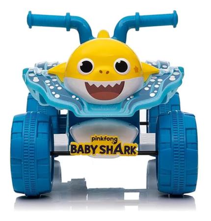 Imagem de Carro Carrinho Elétrico Infantil Quadriciclo Baby Shark 6v