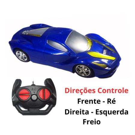 Carro Carrinho Controle Remoto 7 Funções Z-speed Art Brink