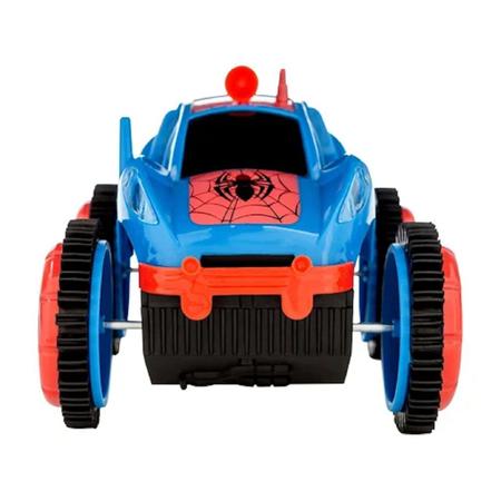 Carrinho Controle Remoto Carro Homem Aranha Brinquedo Flip