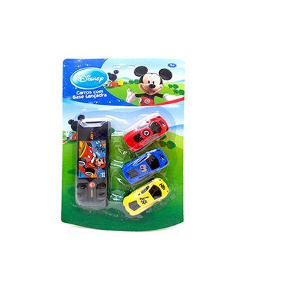 Imagem de Carro Com Lançador Disney Kit Com 4 Peças Na Cartela