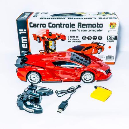 Carro Controle Remoto 2 Em 1 Robo E Conversivel Dm Toys