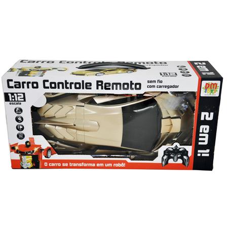Carro Controle Remoto 2 Em 1 Robo E Conversivel Dm Toys