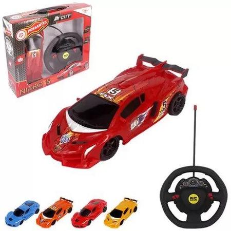 Imagem de Carro Controle Remoto Amarelo 7 Funções Possantes City Nitro S - Wellkids