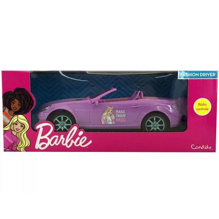 Carrinho Controle Remoto Barbie Fashion Driver 1834 Candide - Netcoelho