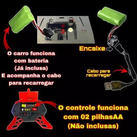 Carro de Controle Remoto Solta Fumaça até 15km Alta Precisão - ToysWorld -  Carrinho de Controle Remoto - Magazine Luiza