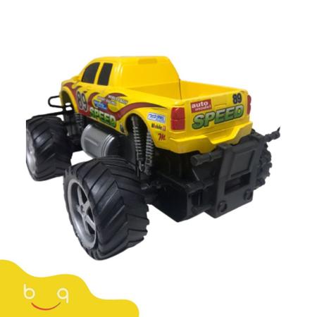 Carro de Controle Remoto Giant Four Wheeler PickUp Amarelo Cks