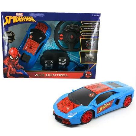 Carro Controle Remoto Homem ARANHA Webcontrol Recarregavel Candide -  Carrinho de Controle Remoto - Magazine Luiza