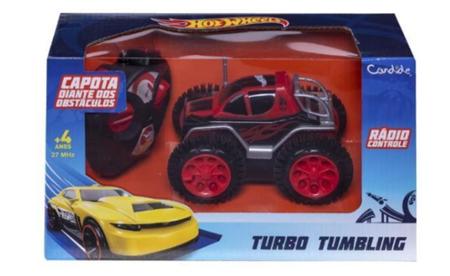 Carrinho Controle Remoto Hot Wheels Turbo Tumbling Candide