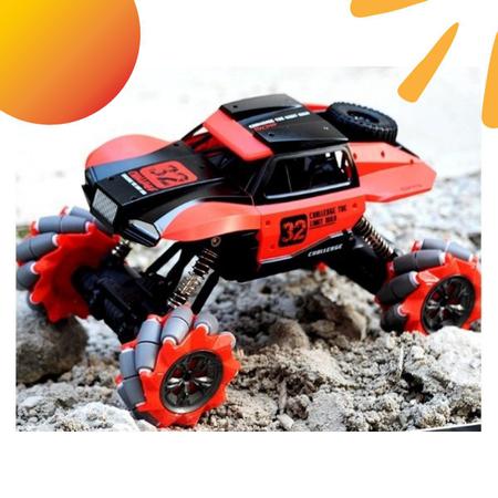 Carro Controle Remoto Off Road Monster Truck Pneus Gigantes Recarregável  Verde e Vermelho - Well Kids - Carrinho de Controle Remoto - Magazine Luiza