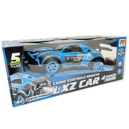 Carro Controle Remoto LXZ Car Com Luz E Efeito Fumaça DMTOYS J.A