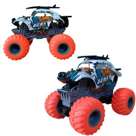 Carro Controle Remoto Off Road Monster Truck Pneus Gigantes Recarregável  Verde e Vermelho - Well Kids - Carrinho de Controle Remoto - Magazine Luiza